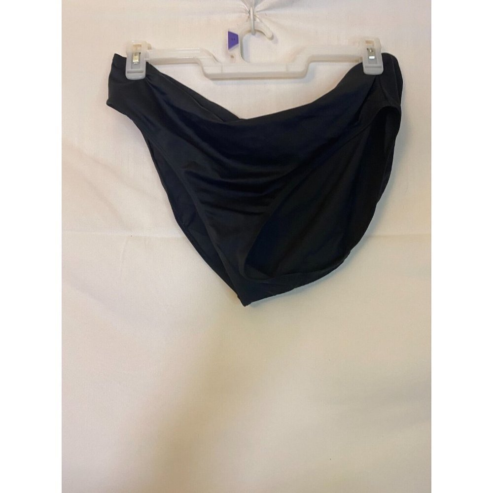 Women’s classic Slimming Full Coverage 18 XL Bikini Bottoms Black Vacation